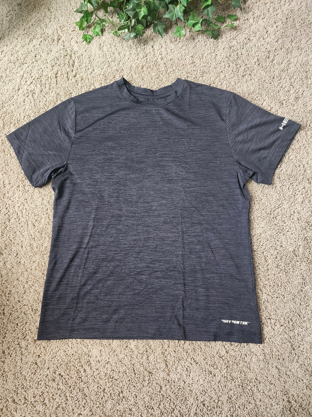 Head Men's Short Sleeve Heather Charcoal Performance Tee (G1)